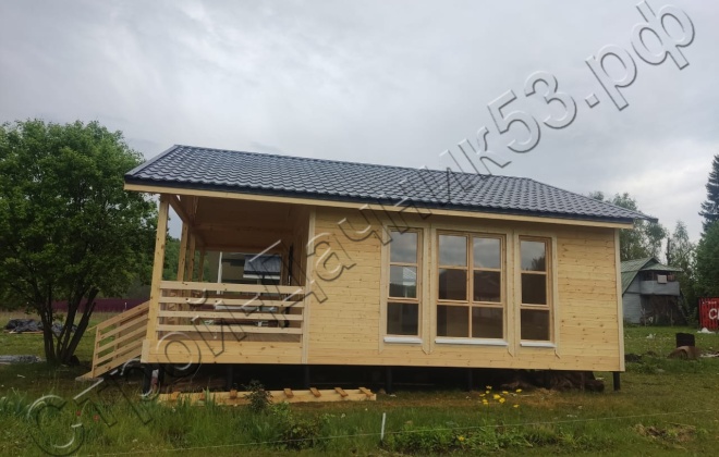 2 Каркасно-щитовой 8.5х8.0м, 68 М², Тульская область, Ефремовский район, деревня Лубянка. (14)